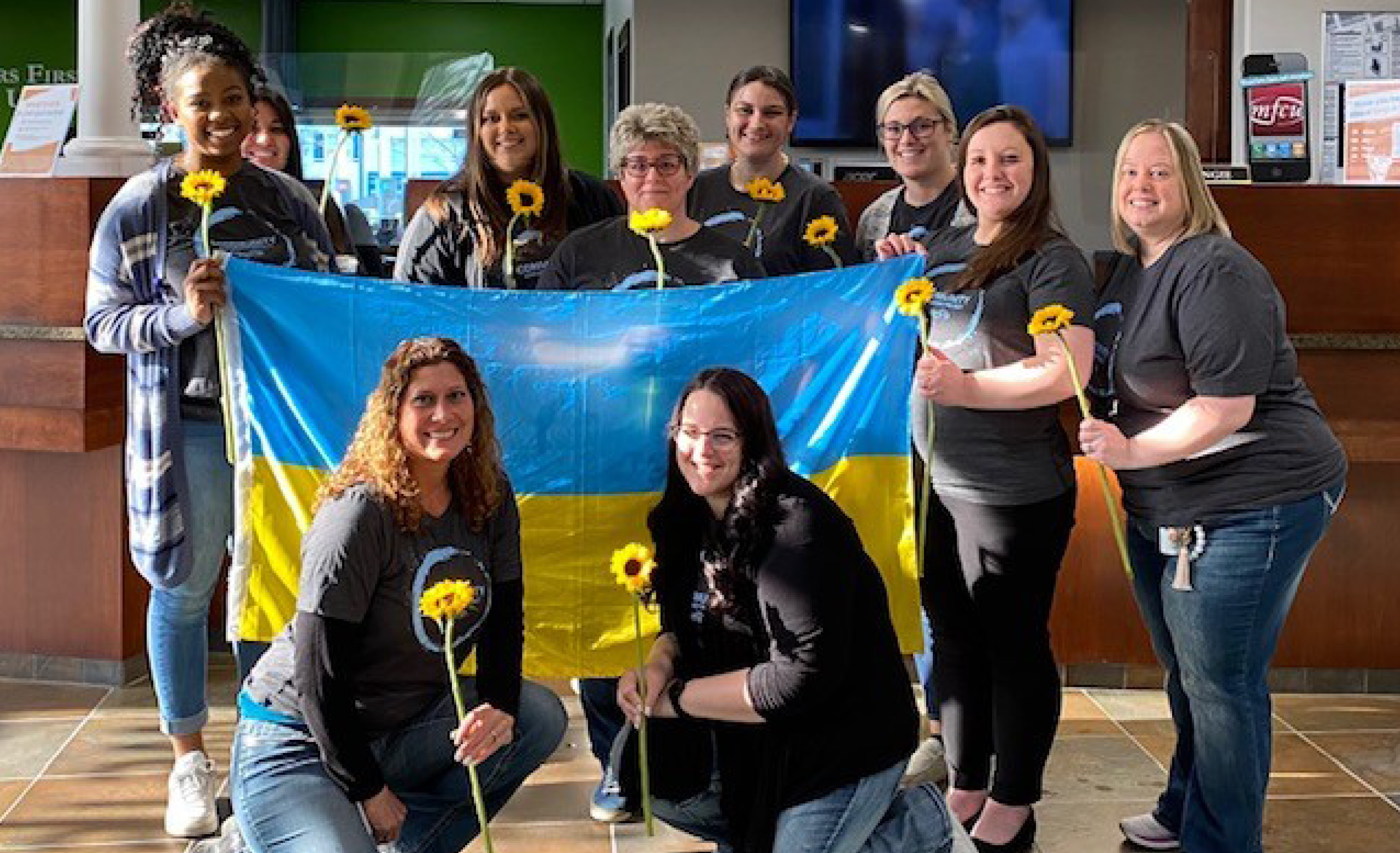 Members First Credit Union Employees Raise Money for Ukraine Relief